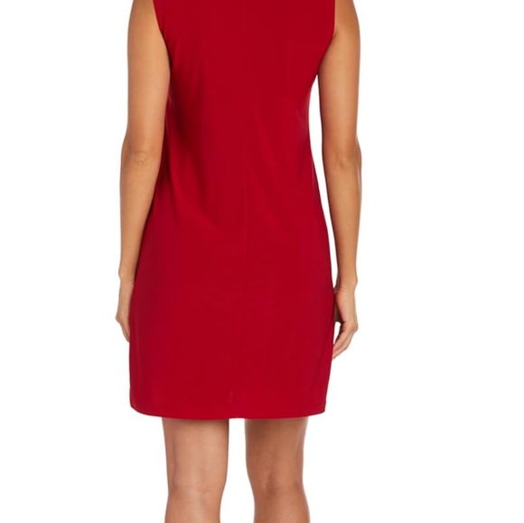 NWT R & M Richards two piece red large petite dress and jacket - Picture 3 of 10